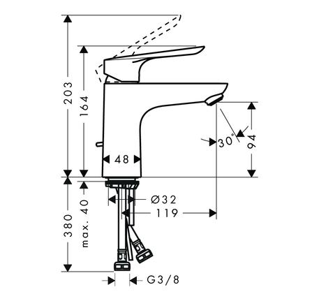 Vòi lavabo Logis E 100 589.52.428